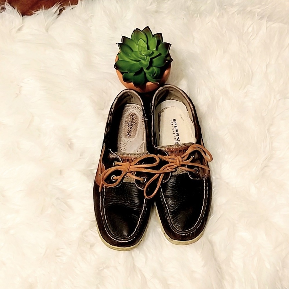 sperry topsiders | size 8 leopard print